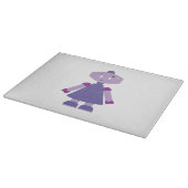 Robot Girl Cartoon Schneidebrett (Ecke)