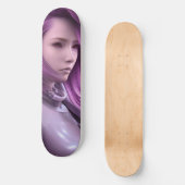 Robot Girl Skateboard Deck (Vorderseite)