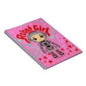 Robot Girl Spiral Notebook Notizblock (Rechte Seite)