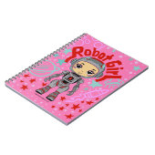 Robot Girl Spiral Notebook Notizblock (Linke Seite)