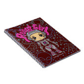 Robot Girl Spiral Notebook Notizblock (Rechte Seite)