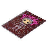 Robot Girl Spiral Notebook Notizblock (Linke Seite)