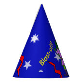 Robot-Girl-Stars-Party-Hasen Partyhütchen (Links)