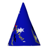 Robot-Girl-Stars-Party-Hasen Partyhütchen (Rechts)