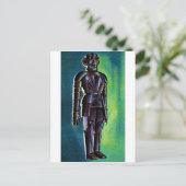 Robot Golden Age Postkarte (Stehend Vorderseite)