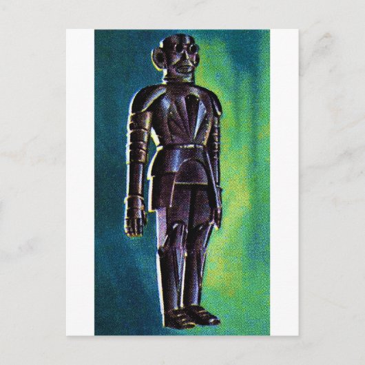 Robot Golden Age Postkarte (Vorderseite)