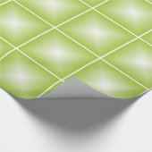 Robot Green Bubble Tiles Geschenkpapier (Ecke)