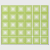 Robot Green Bubble Tiles Geschenkpapier (Flach)