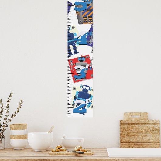 Robot Growth Chart Poster (Küche)