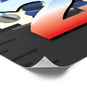 Robot Growth Chart Poster (Ecke)