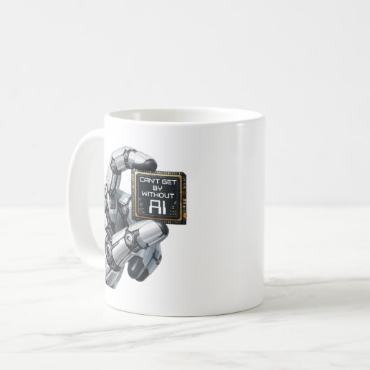 Robot Hand Kaffeetasse (Vorderseite Links)