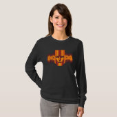 Robot Head Beam Flashes Light Flash Technology Ret T-Shirt (Vorne ganz)