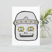 Robot Head Einladung