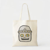 Robot Head Tote Bag Tragetasche (Vorne)