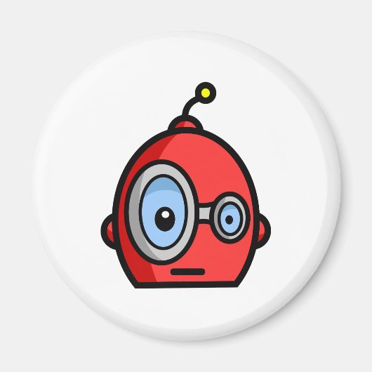 Robot Heads Magnet (Vorne)