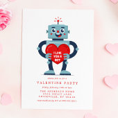 Robot Heart Niedlich Valentine's Day Party Einladung