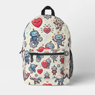 Robot Heart Valentins-Rucksack Bedruckter Rucksack