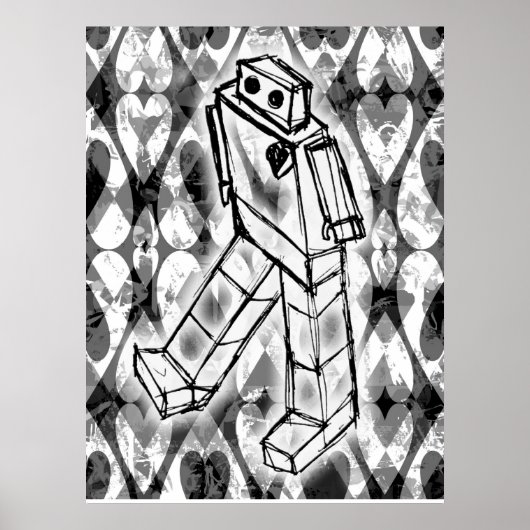 Robot Hearts Poster (Vorne)