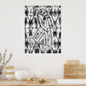 Robot Hearts Poster (Küche)