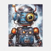 Robot I Fleecedecke (Vorderseite)