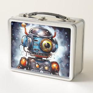 Robot I Metall Brotdose