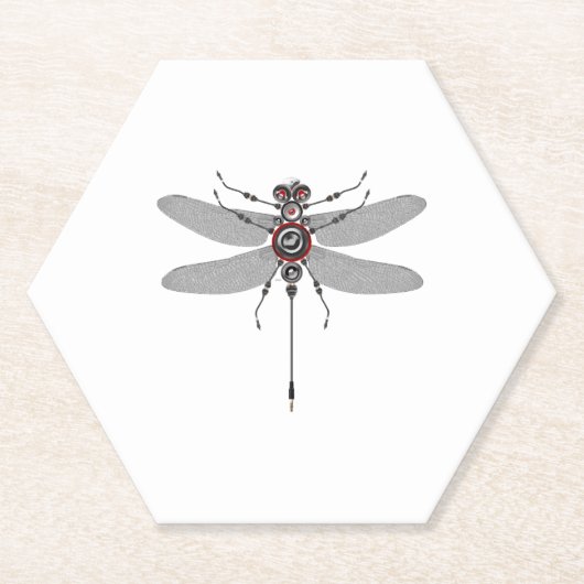 Robot Insect Dragonfly Hifi Lautsprecher System El Untersetzer (Vorderseite)