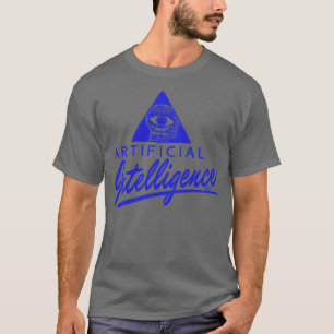 Robot Intelligenz A O L 90er Y2K Vintage Retro Par T-Shirt