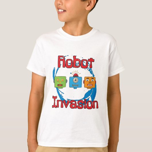 Robot Invasion T-Shirt (Vorderseite)