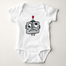 Robot Jeanie Baby One-sie Baby Bodysuit