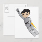 Robot-Junge Postkarte (Vorne/Hinten)