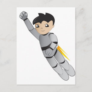 Robot-Junge Postkarte