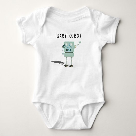 Robot-Jungen-Baby-Party Baby Strampler (Vorderseite)