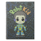 Robot kid Spiral Notebook Notizblock (Vorderseite)