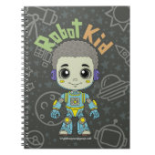 Robot kid Spiral Notebook Notizblock (Vorderseite)