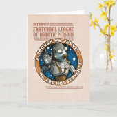 Robot Labour Gewerkschaft Grußkarte Karte (Gelbe Blume)