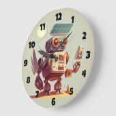 Robot Large Clock Große Wanduhr (Winkel)