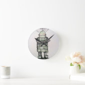 Robot-Liebe Runde Wanduhr (Zuhause)