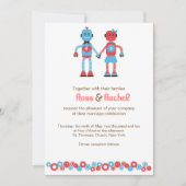 Robot Liebe Wedding v.2 Einladung (Vorderseite)