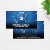 Robot Logo | Blue Circuit Board  (Schreibtisch)