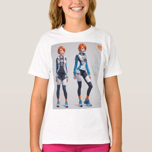 Robot Logo Designs T-Shirt (Vorderseite)