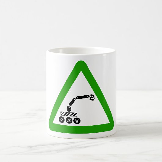 Robot Machine Sign Coffee Tasse