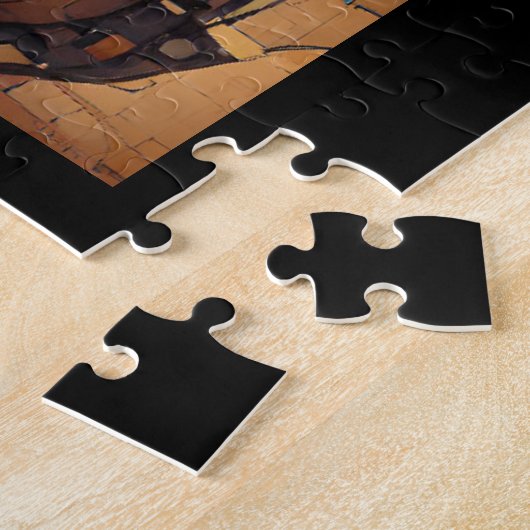 Robot Mango Kopf Steampunk digitale Kunst Puzzle (Seite)