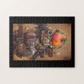 Robot Mango Kopf Steampunk digitale Kunst Puzzle (Horizontal)