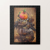 Robot Mango Kopf Steampunk digitale Kunst Puzzle (Vertikal)