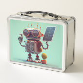 Robot Metal Lunch Box (Rückseite)