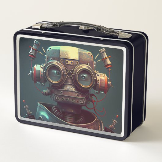 Robot Metal Lunch Box (Rückseite)