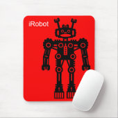 Robot Mk I (iRobot) - Rot Mousepad (Mit Mouse)