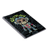 Robot Monkey Spiral Notebook Notizblock (Rechte Seite)