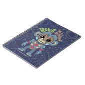 Robot Monkey Spiral Notebook Notizblock (Linke Seite)