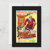 Robot Monster Halloween Horror Sci Fi Ape Outer Sp Einladung (Vorderseite)